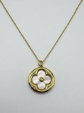 Costal Caviar Club Costal Gold-Tone Mother-of-Pearl Pendant Necklace Layering